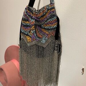 Free People Multicolor Fringe Shoulder Bag